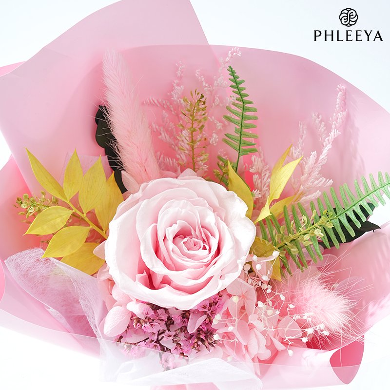 Wholesale dry flowers real natural preserved roses mini flower bouquet for weeding home decoration birthday Valentine's Day