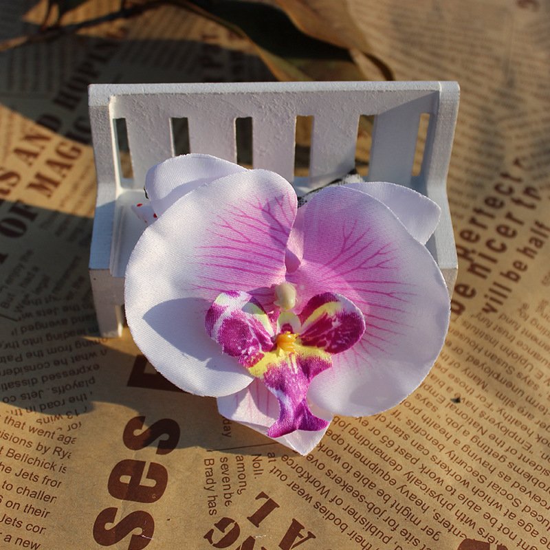 dried flowers wholesale orchids artificial flower head for bed room decoration