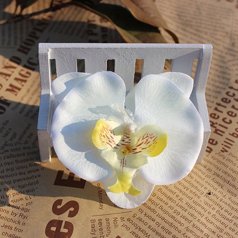 dried flowers wholesale orchids artificial flower head for bed room decoration