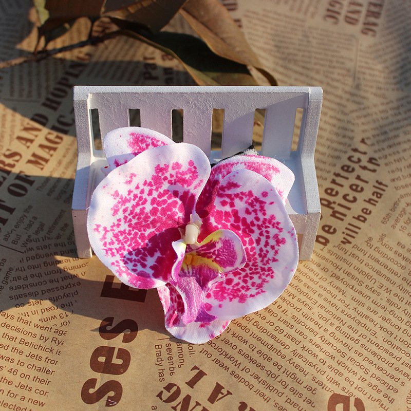 dried flowers wholesale orchids artificial flower head for bed room decoration