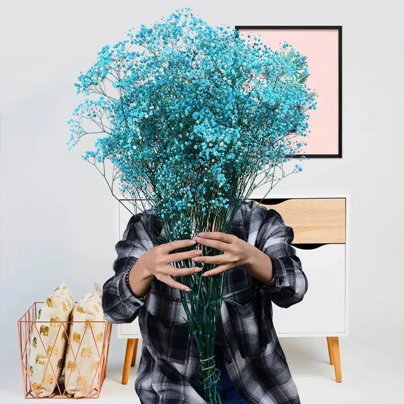 hot selling bouquet material flowers artificial baby breath dry flower