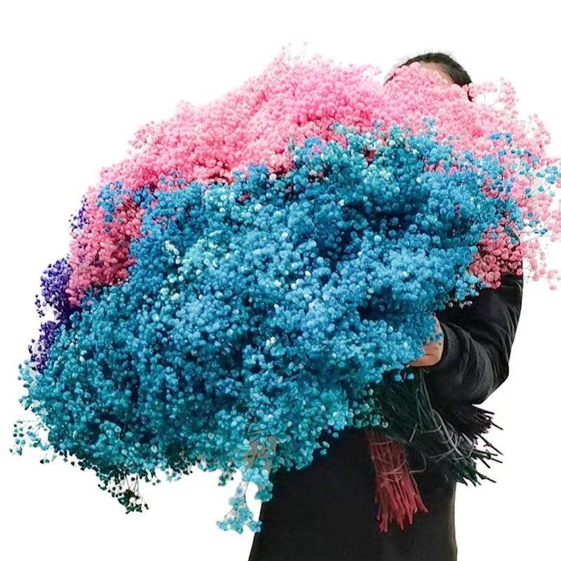 hot selling bouquet material flowers artificial baby breath dry flower
