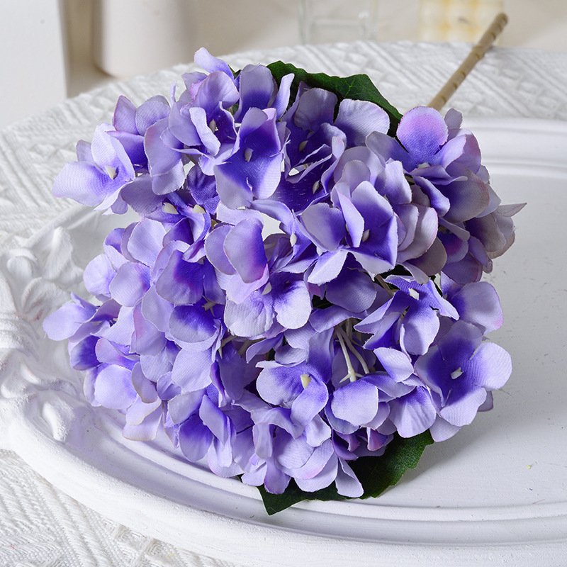 Hydrangea table living room flower arrangement decoration Wedding home decoration dried flower arrangement