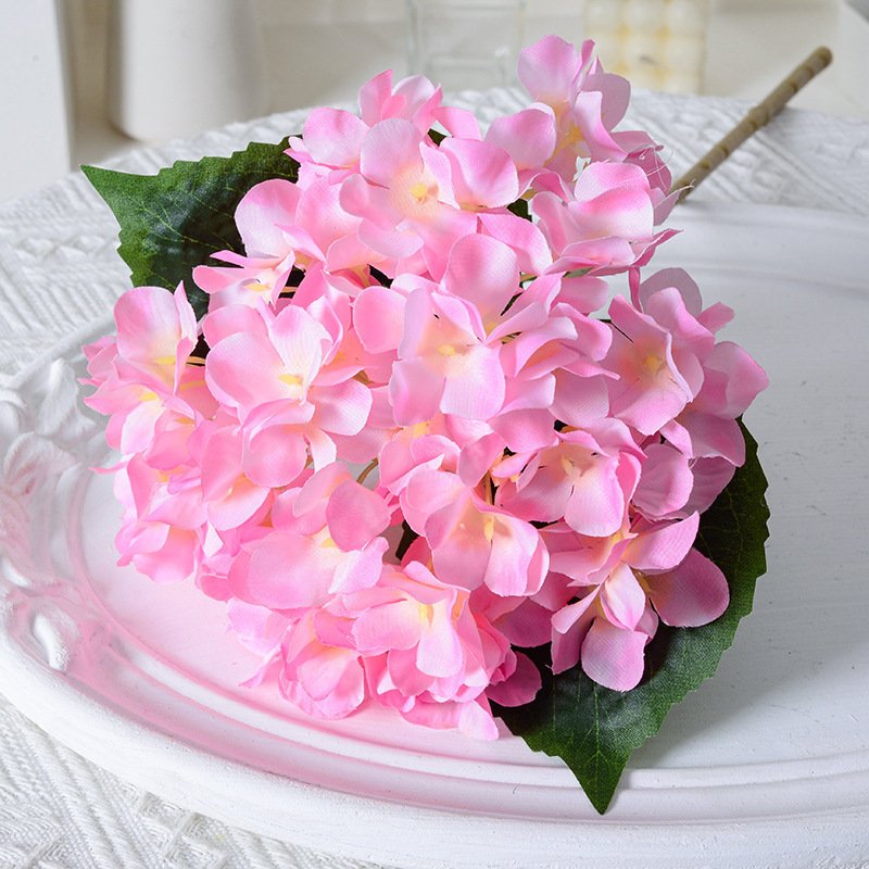 Hydrangea table living room flower arrangement decoration Wedding home decoration dried flower arrangement