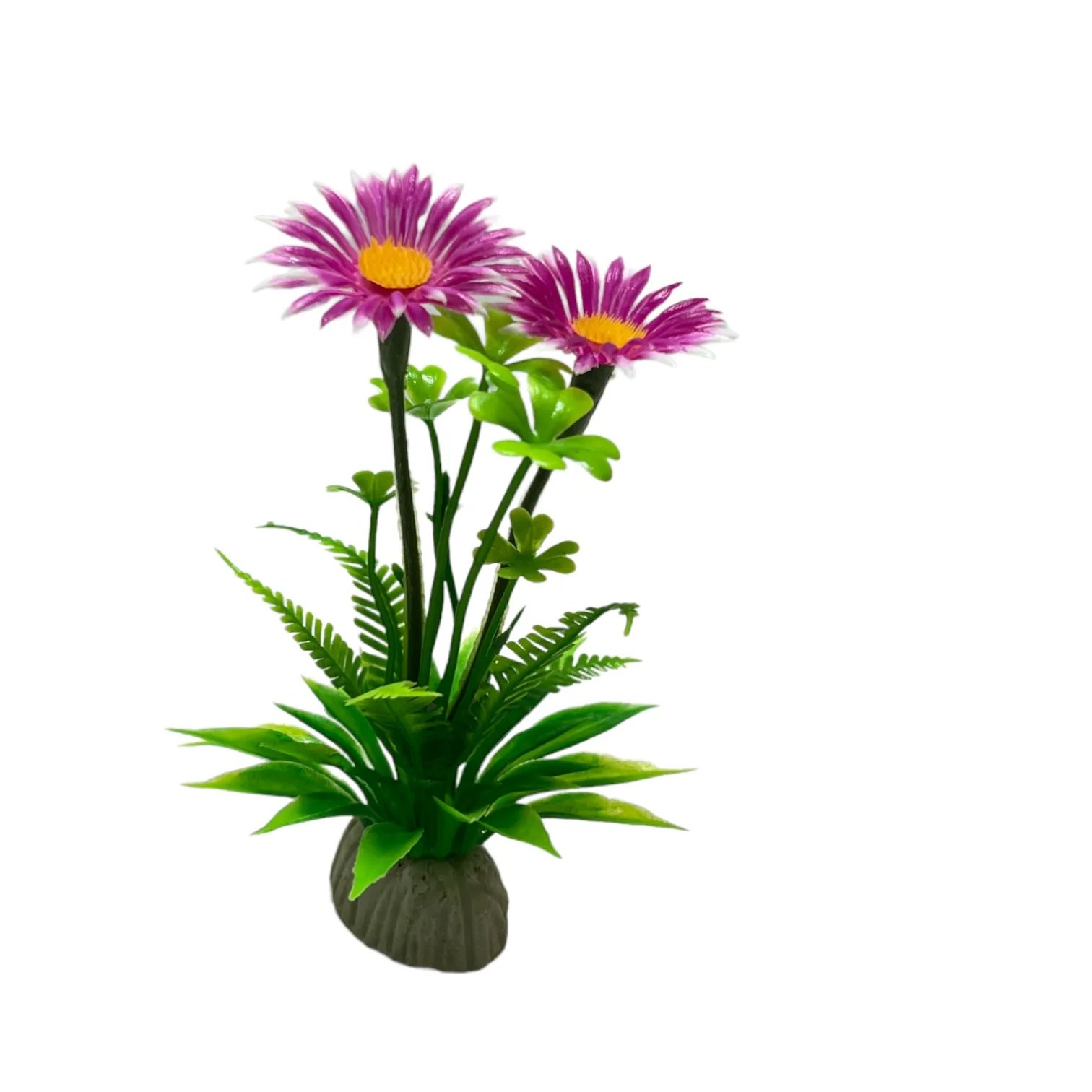 Custom design decorative flowers Plastic green plants artificial dried flowers