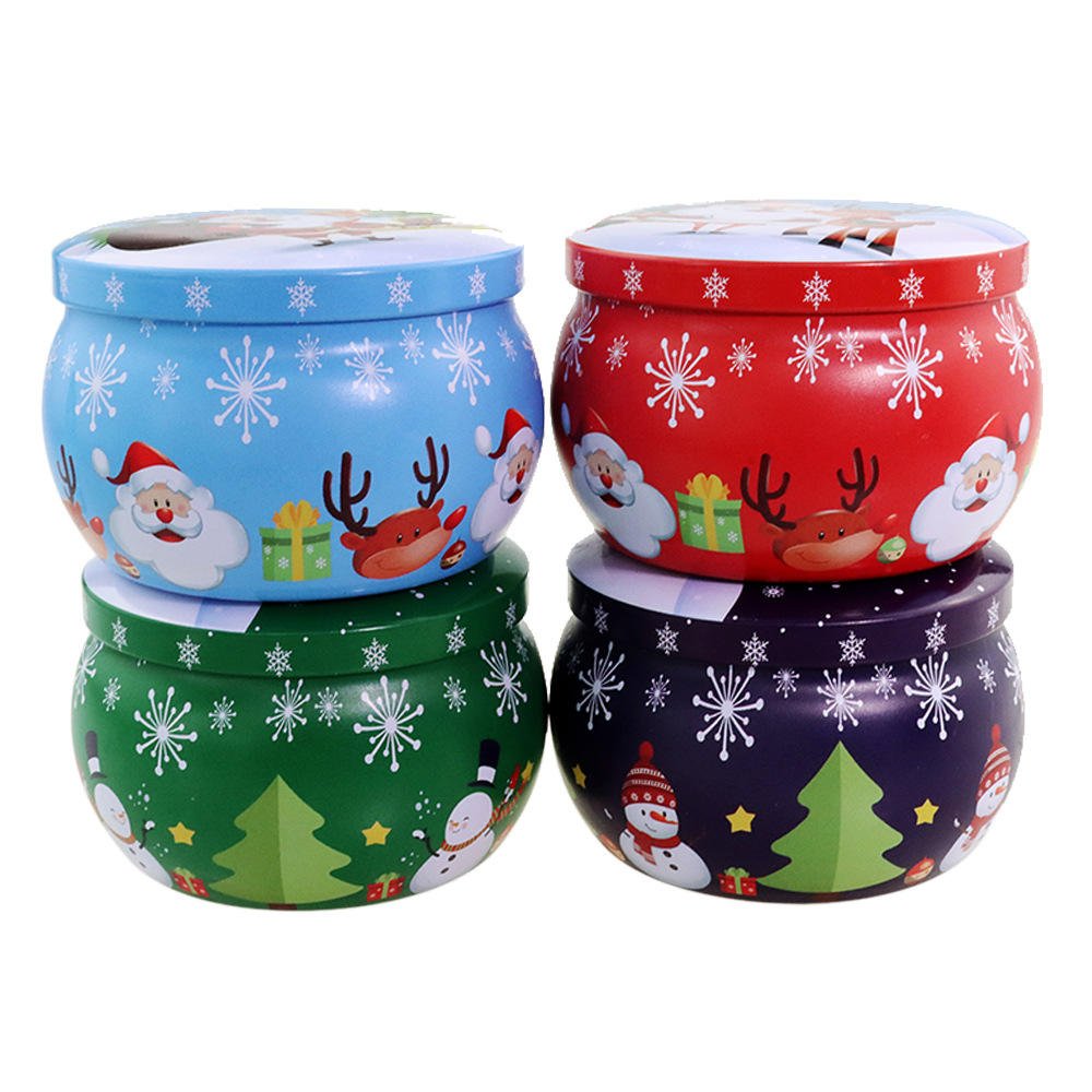 Christmas Festive Party Atmosphere soy wax candles scented with dried flowers for Home Decoration