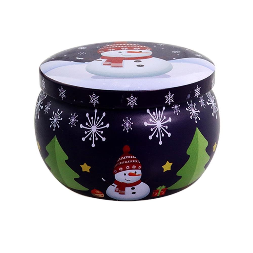 Christmas Festive Party Atmosphere soy wax candles scented with dried flowers for Home Decoration