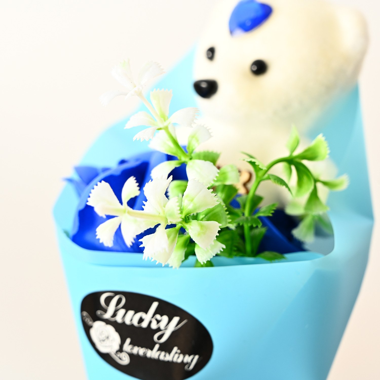 Mother's Day Valentine's Day Gift Cylinder Transparent Gift Box Rose Soap Bouquet Plastic Cylinder Packaging