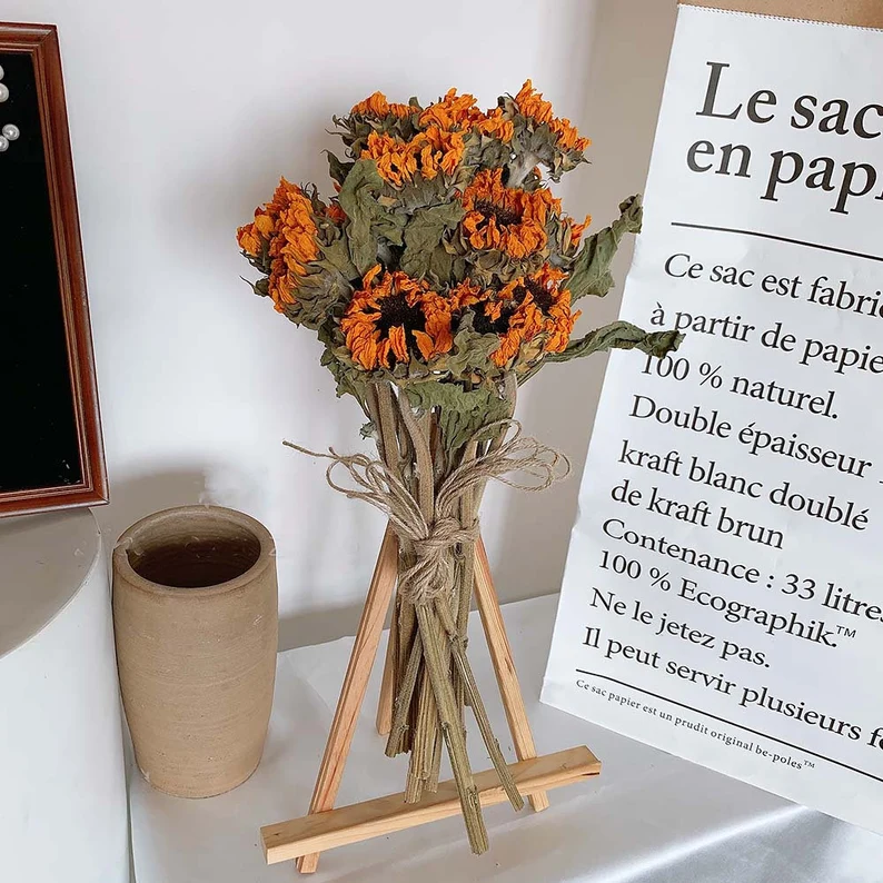 Natural dried sunflowers dry sunflowers arrangement flowers for vase home decoration wedding flower decor