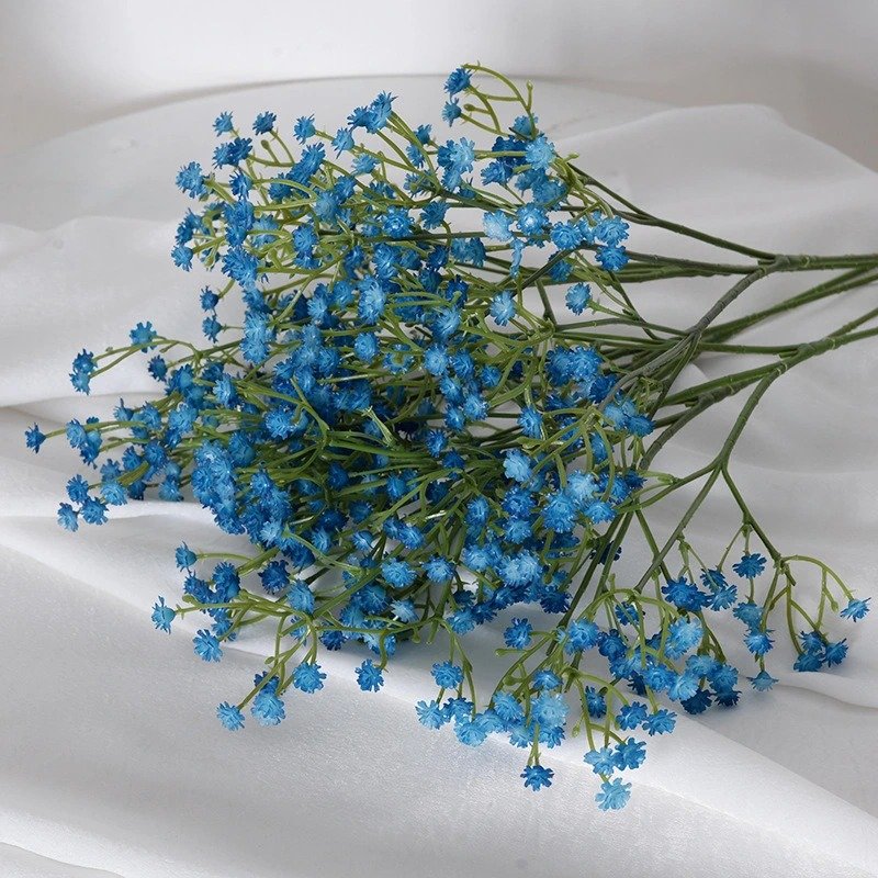 Cheap Wholesale latex real touch artificial gypsophila baby's breath flower baby wedding breath december for sell