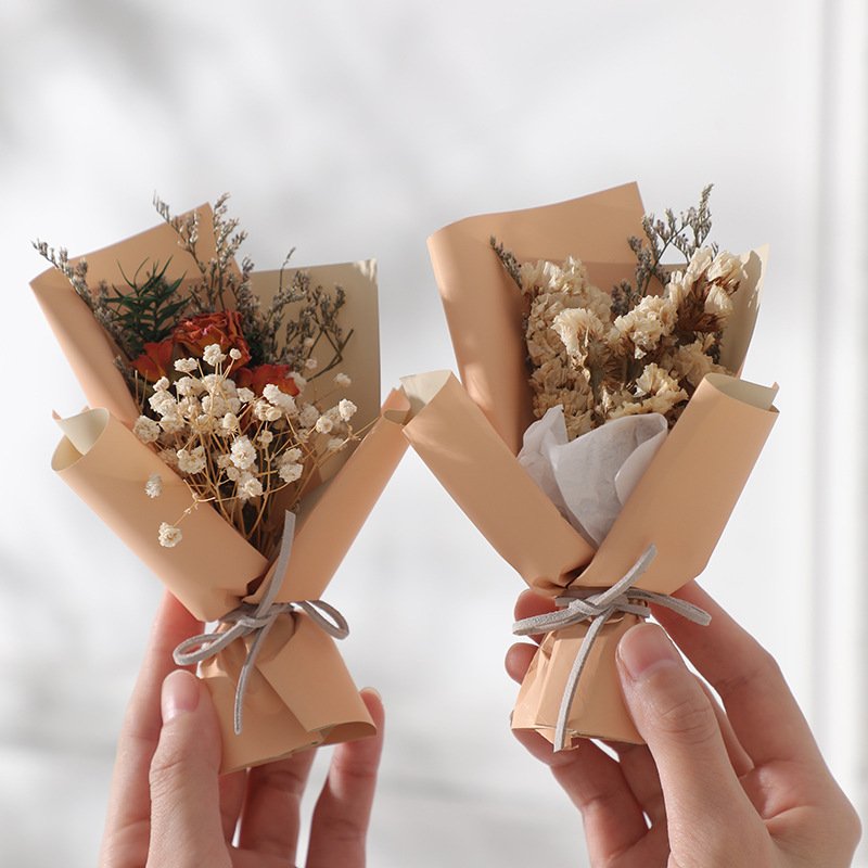 Wedding Bouquet Custom Valentine's Day Gifts Dried Flower Bridal Mini Real Natural Dried Flower Pampas Grass Dried Flowers