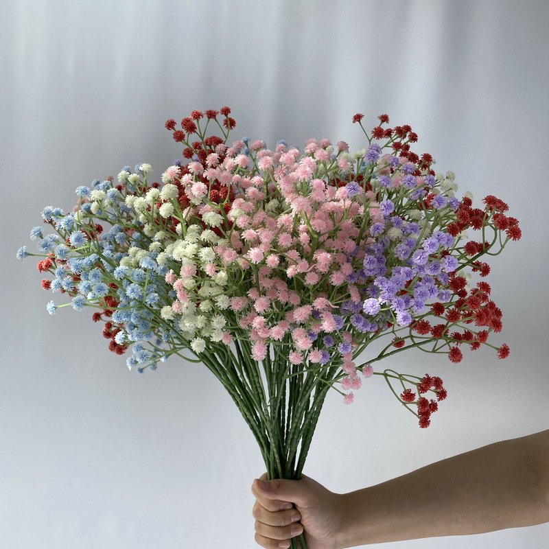 Wholesale Real Touch Baby Breath flower Artificial Fake Babys Breath flowers For Garlands Centerpieces