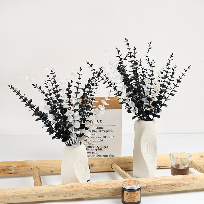 38cm Long Single-Branch Simulation Eucalyptus Ins Green Home Decorative Wedding Accessories Dried Flowers & Plants Arrangement