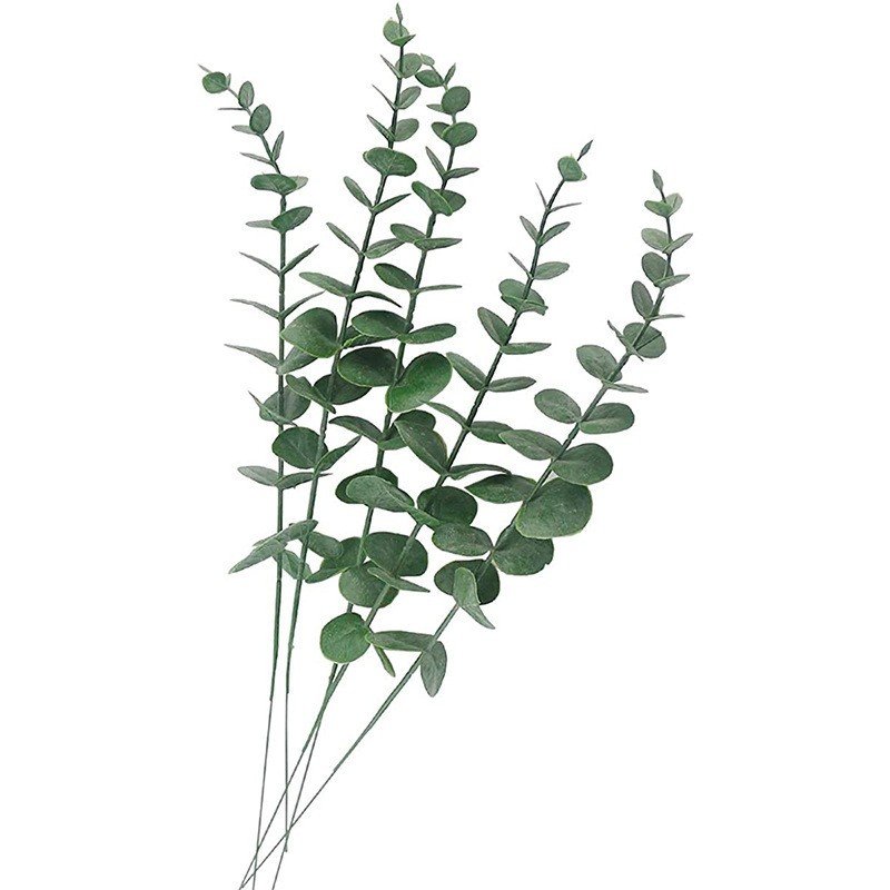 38cm Long Single-Branch Simulation Eucalyptus Ins Green Home Decorative Wedding Accessories Dried Flowers & Plants Arrangement