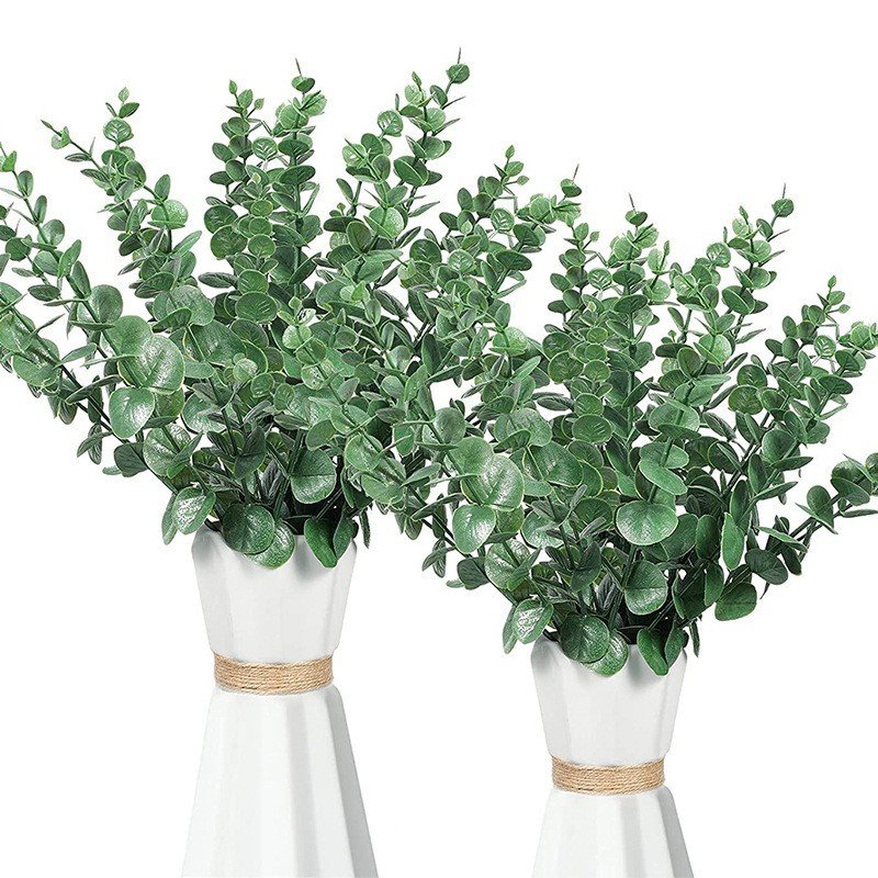 38cm Long Single-Branch Simulation Eucalyptus Ins Green Home Decorative Wedding Accessories Dried Flowers & Plants Arrangement