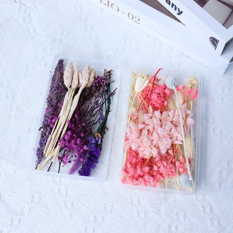 New arrival popular fast delivery customized acceptable dried flowers combination box for gifts