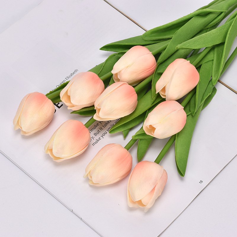 Tulip artificial flowers artificial home wedding decoration preserved flower bouquet decoration
