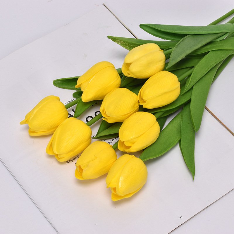 Tulip artificial flowers artificial home wedding decoration preserved flower bouquet decoration
