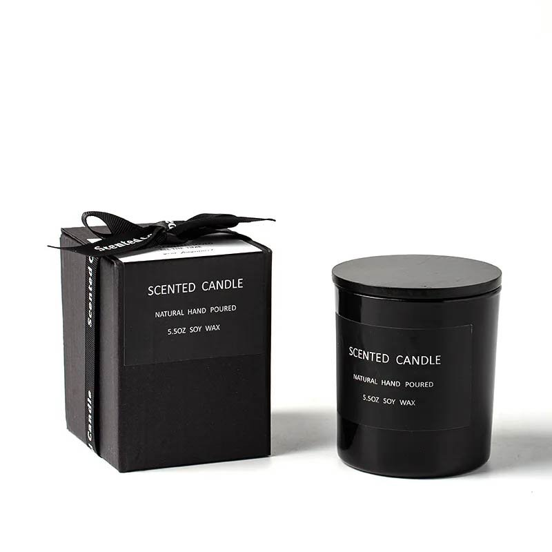 Popular Wholesale Custom 5.5oz Scented Candle Private Label With Dried Flowers Gift For Home Decor Organic Natural Fragrance Oil