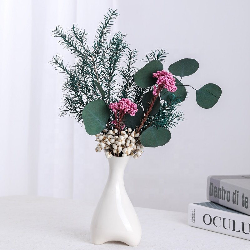 wholesale wedding flower natural preserved rice flower bouquet mini dried flower bouquet for New year and Christmas decoration