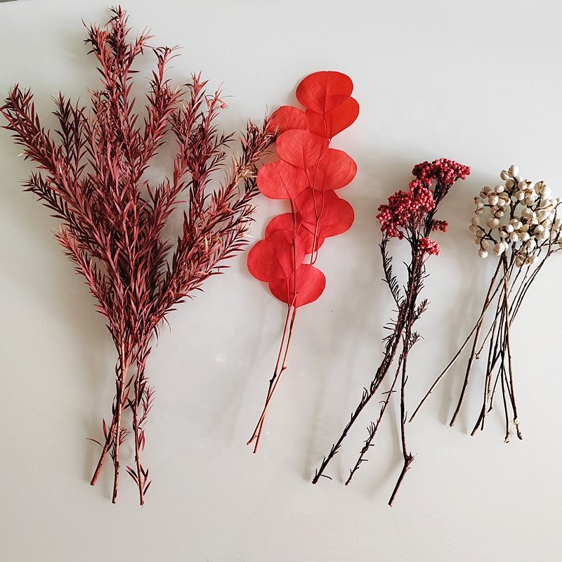 wholesale wedding flower natural preserved rice flower bouquet mini dried flower bouquet for New year and Christmas decoration