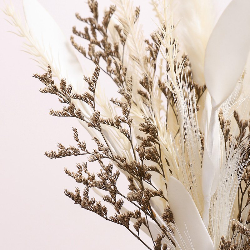 Boho Dried Reed Grass Ceramic Vase Home Decorating Decor Opp Bag Wedding Party Home Store Decoration New Year Dried Flowers