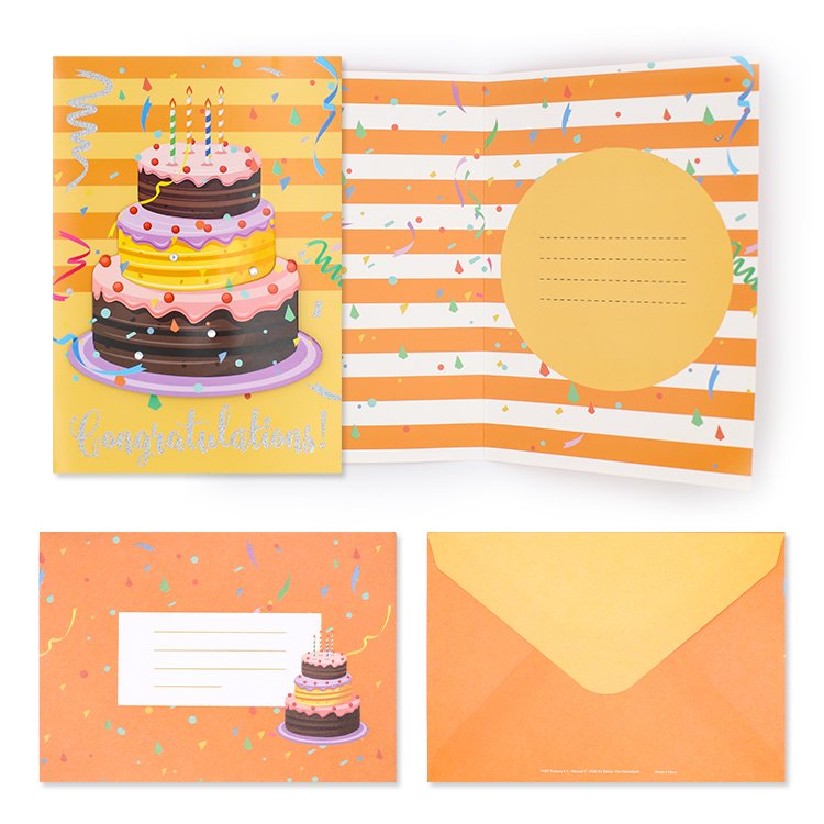 Paper/PVC Dried Flower Blank Thank You 3D Festival Greeting Cards And Envelopes Display Stand Custom Printing