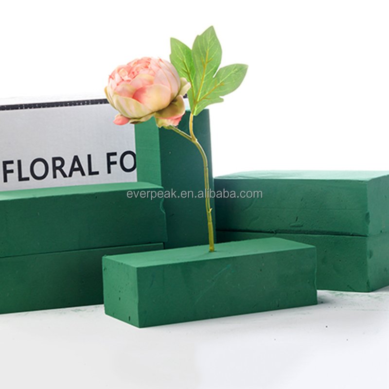 Wholesale High Quality Dry Fresh Flower Arrangement Mud Green Round Oasis Bricks Wet Floral Foam