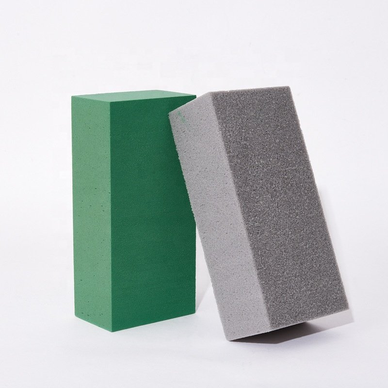 Wholesale High Quality Dry Fresh Flower Arrangement Mud Green Round Oasis Bricks Wet Floral Foam