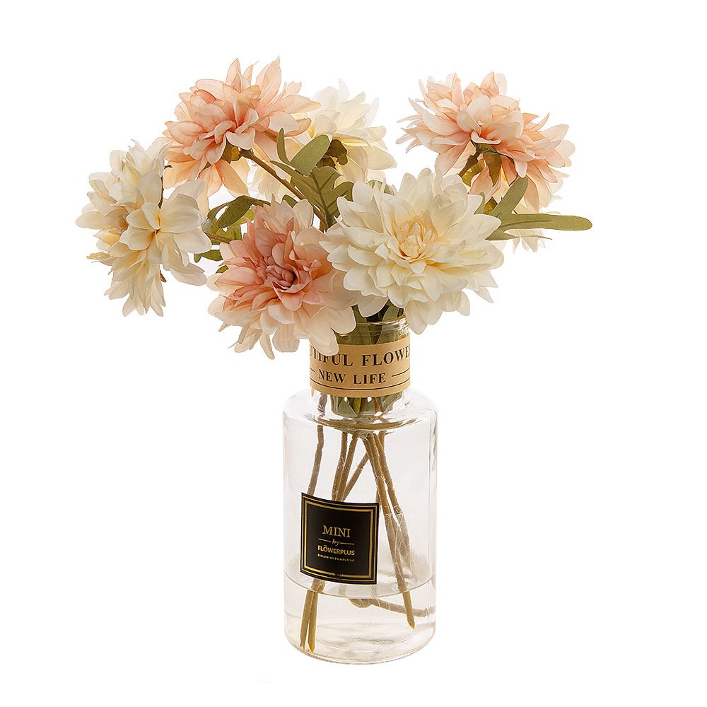 Factory Direct Sale Artificial Flower Artifical Silk Dahlia For Flower Wall Backdrop