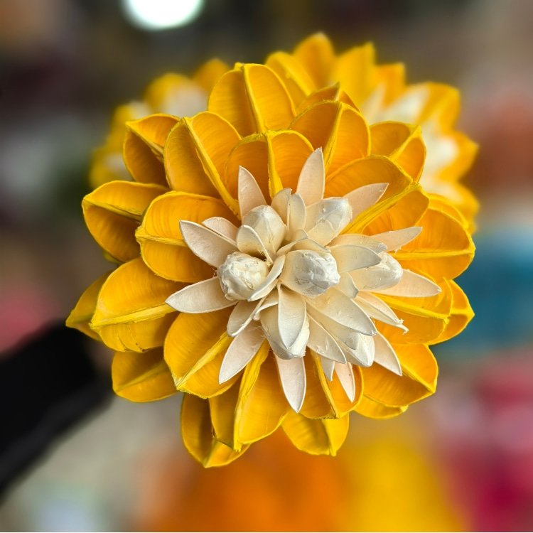 Handmade Flowers Lantana Camara Room Decoration Dried Flowers Rustic Decor Big Flower Head 10 cm in diameter