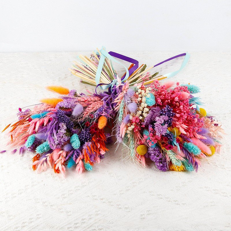 G85 Various Dried Flower Combinations With Stem Dried Embossing Natural Flower Bundles Dried Floral Arrangement