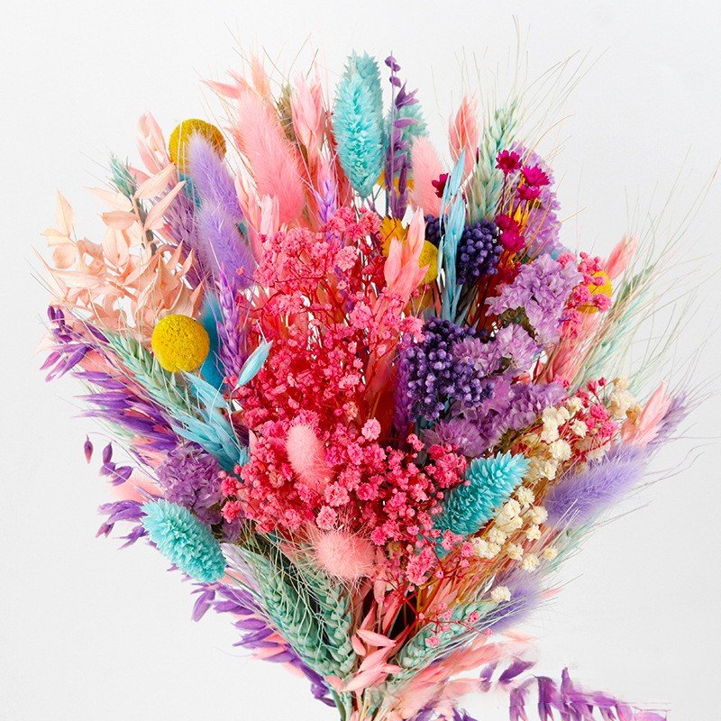 G85 Various Dried Flower Combinations With Stem Dried Embossing Natural Flower Bundles Dried Floral Arrangement