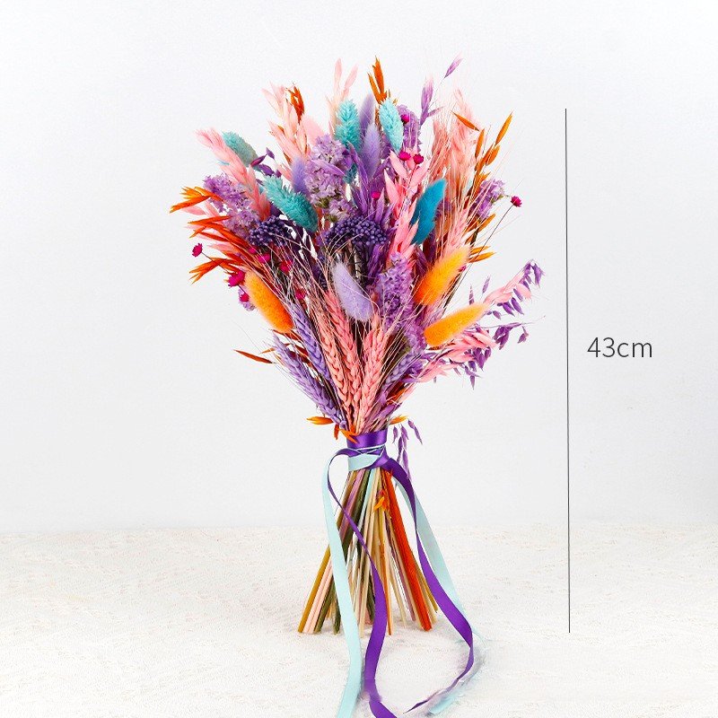G85 Various Dried Flower Combinations With Stem Dried Embossing Natural Flower Bundles Dried Floral Arrangement