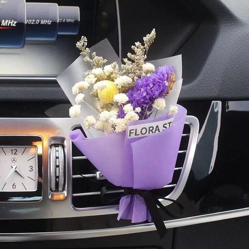 bulk natural dry flowers handmade dried car pendant decorated mini rose bouquet preserved