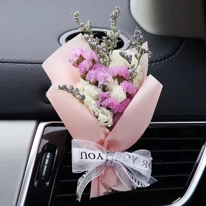 bulk natural dry flowers handmade dried car pendant decorated mini rose bouquet preserved