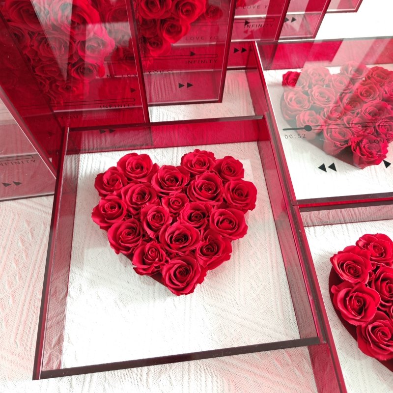 2024 New Fashion Gifts Preserved Rose in acrylic box for girlfriend gift with eternal flower rose