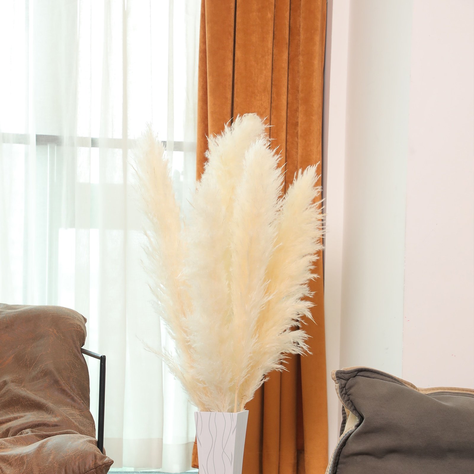 Customized in various colors 65-120cm Pampas Grass Perfect Wedding Home Decor Dried flower Natural Dried Pampas Grass