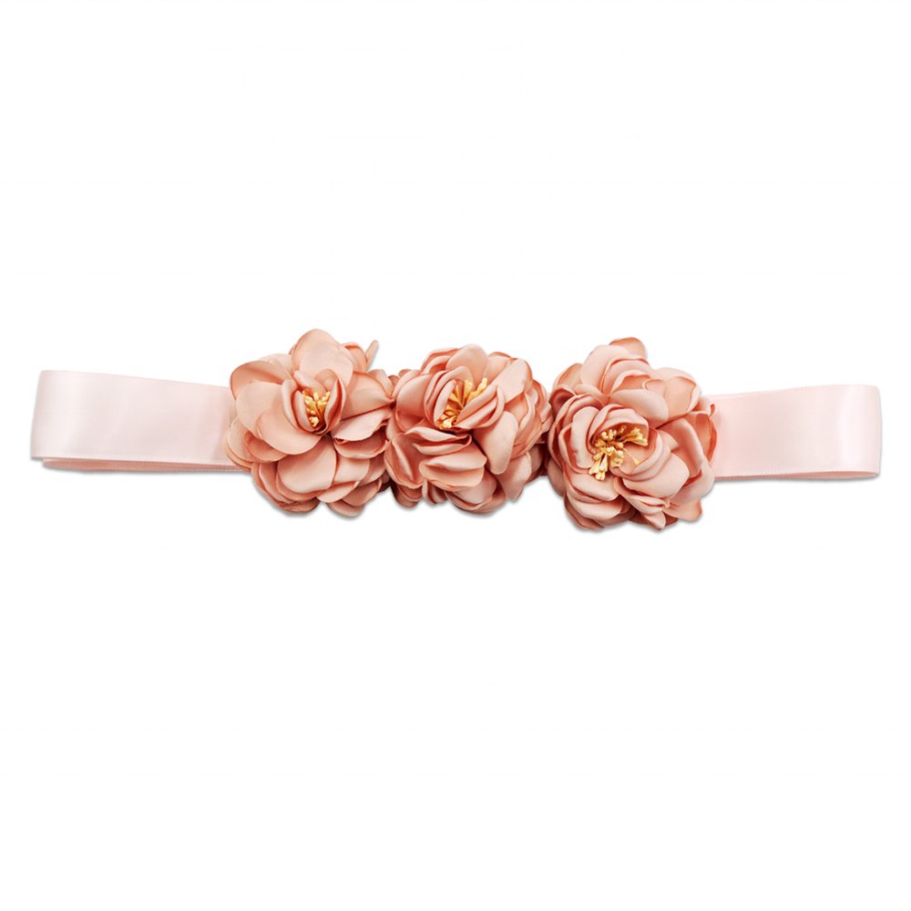 Hot Selling Handmade High Quality Girl Flower Girl Long Gown Wedding Dress Belt Flower For Decoration