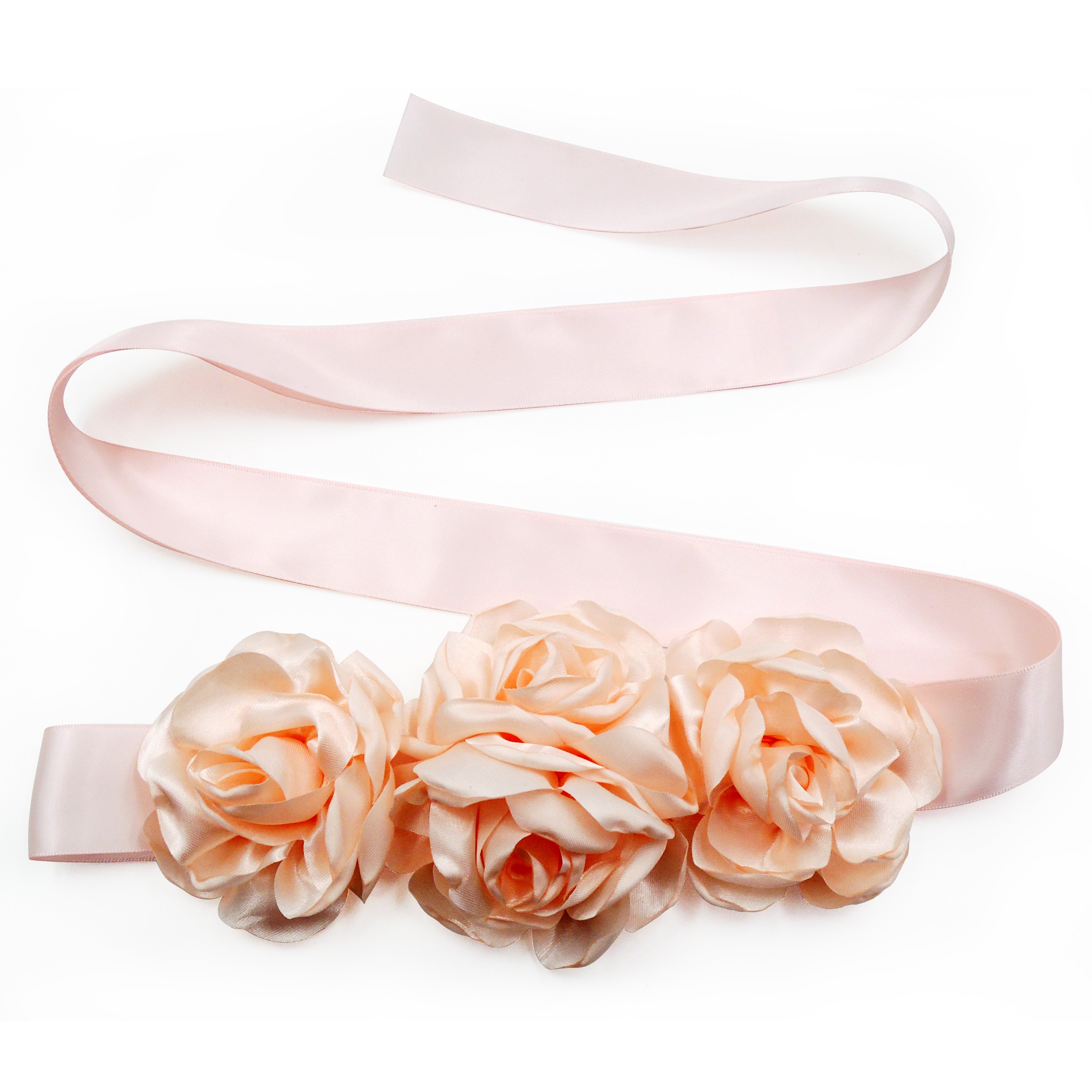 Hot Selling Handmade High Quality Girl Flower Girl Long Gown Wedding Dress Belt Flower For Decoration