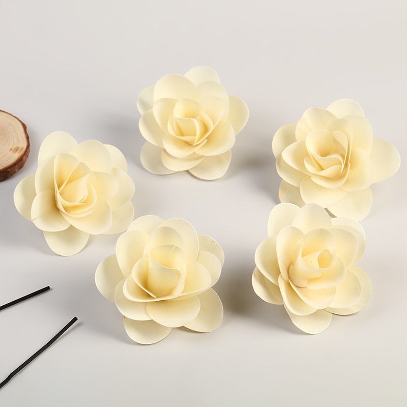 Wholesale Christmas Scent White Colorful Sola Wood Crafts Rattan Dried Flowers Frames Bulk