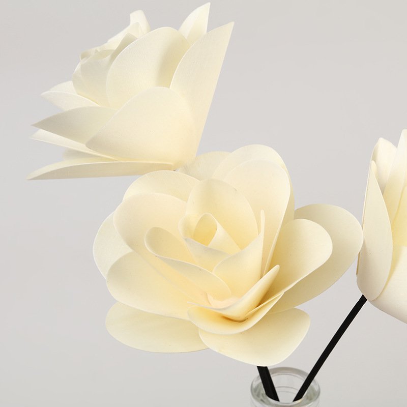 Wholesale Christmas Scent White Colorful Sola Wood Crafts Rattan Dried Flowers Frames Bulk