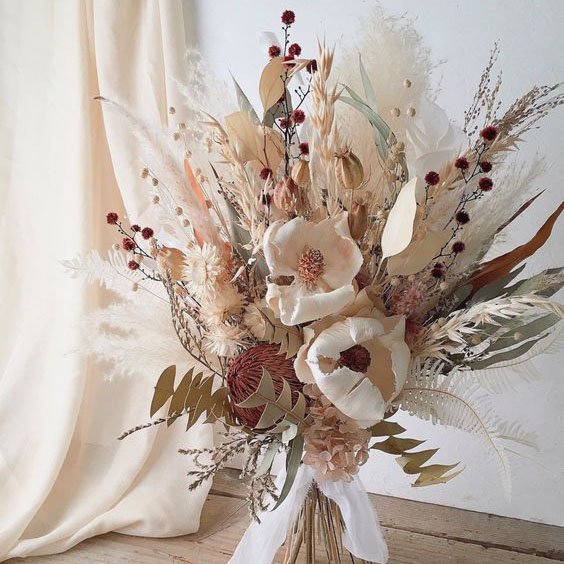 Every Love Natural Wedding Dried flower Pampas Grass bouquet for decor Arrangement home decoration pampas gras
