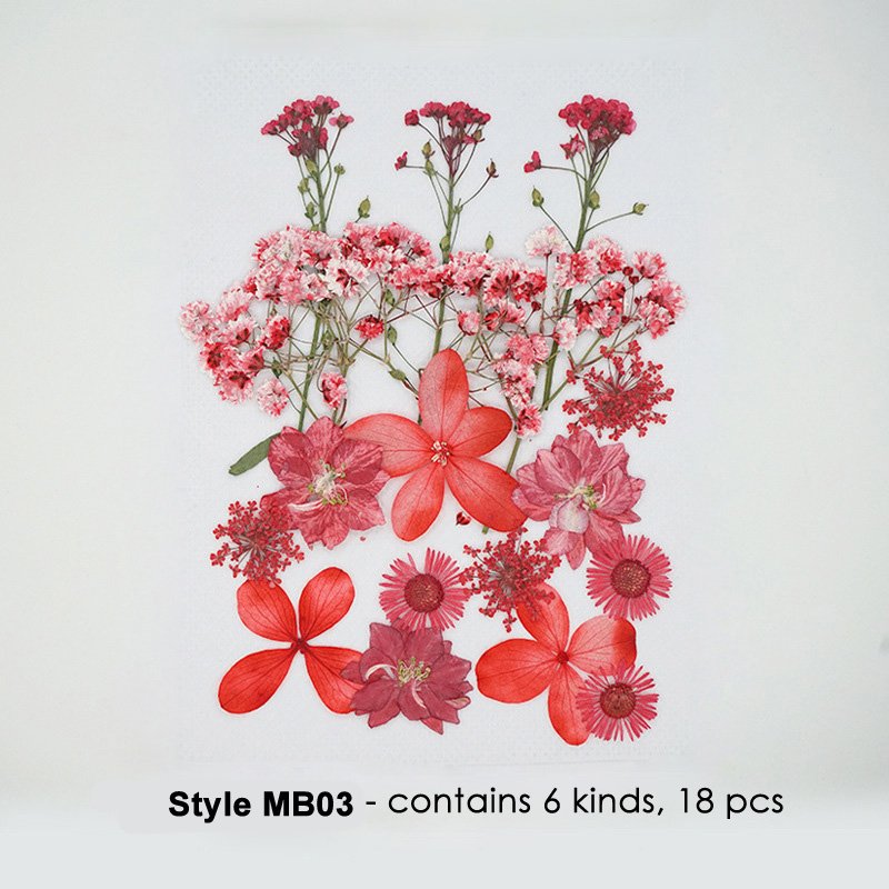 Hot Sale Easter Mother Day Party Gift Diy Pressed Dried Flower Candle Making Nail Art Decoration Dried Pressed Flowers