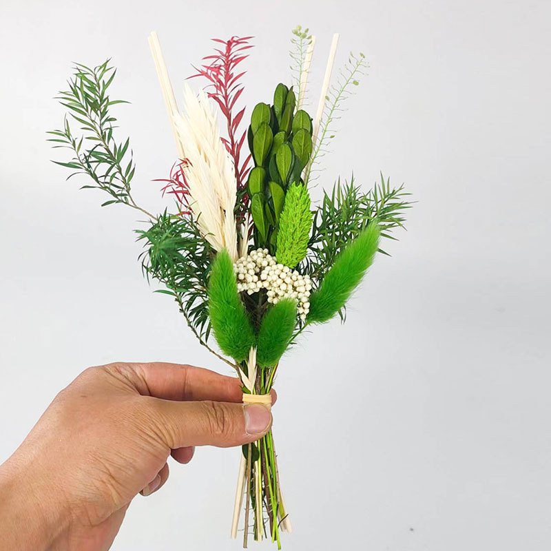 TC Mini Handmade Natural Dry Flowers Plant Corsage Brooch Gift Christmas Wedding Birthday Decor Dried Flower Bouquet
