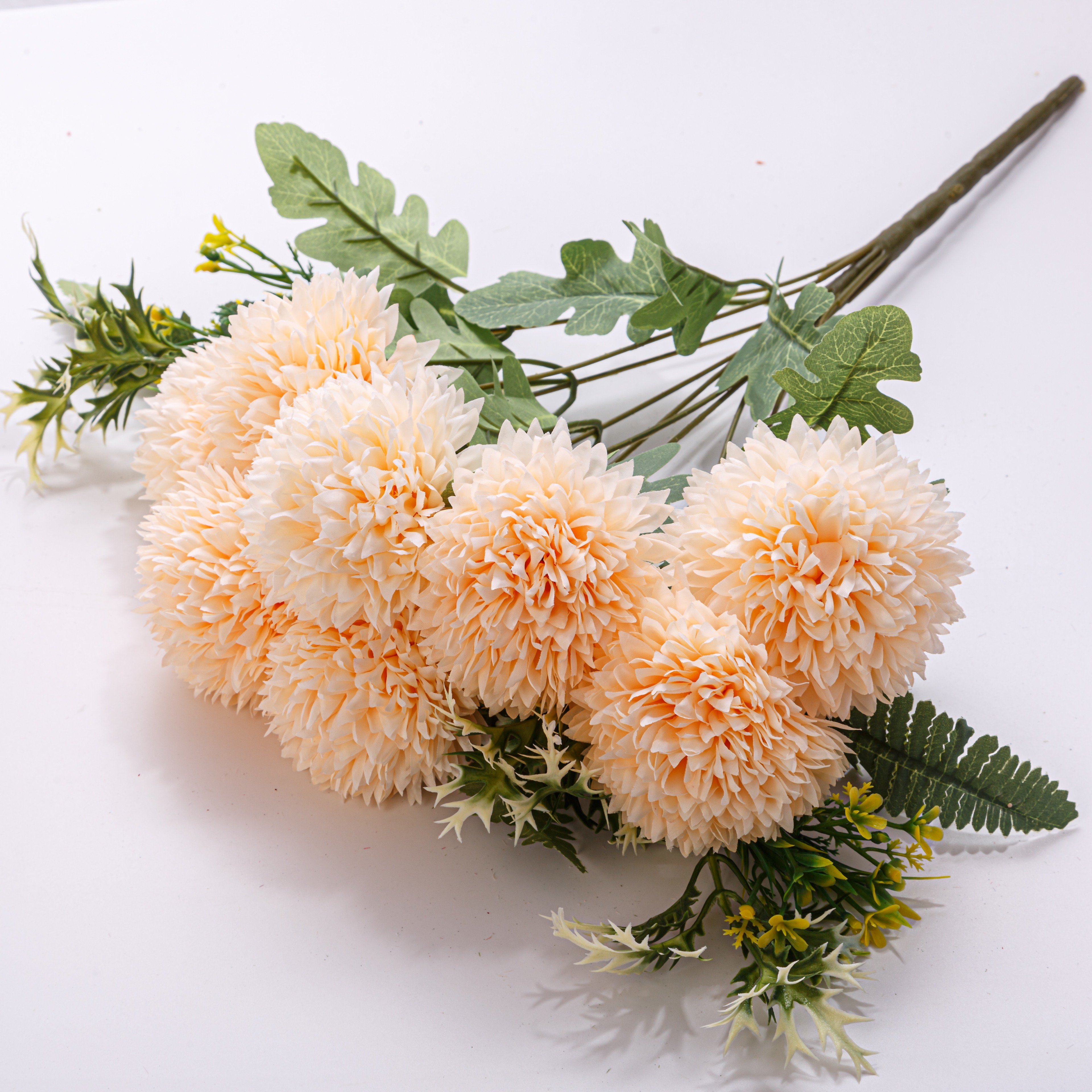 Multicolor artificial flower pompom dandelion 12 Head Hydrangea dandelion flowers artificial decoration dried flowers