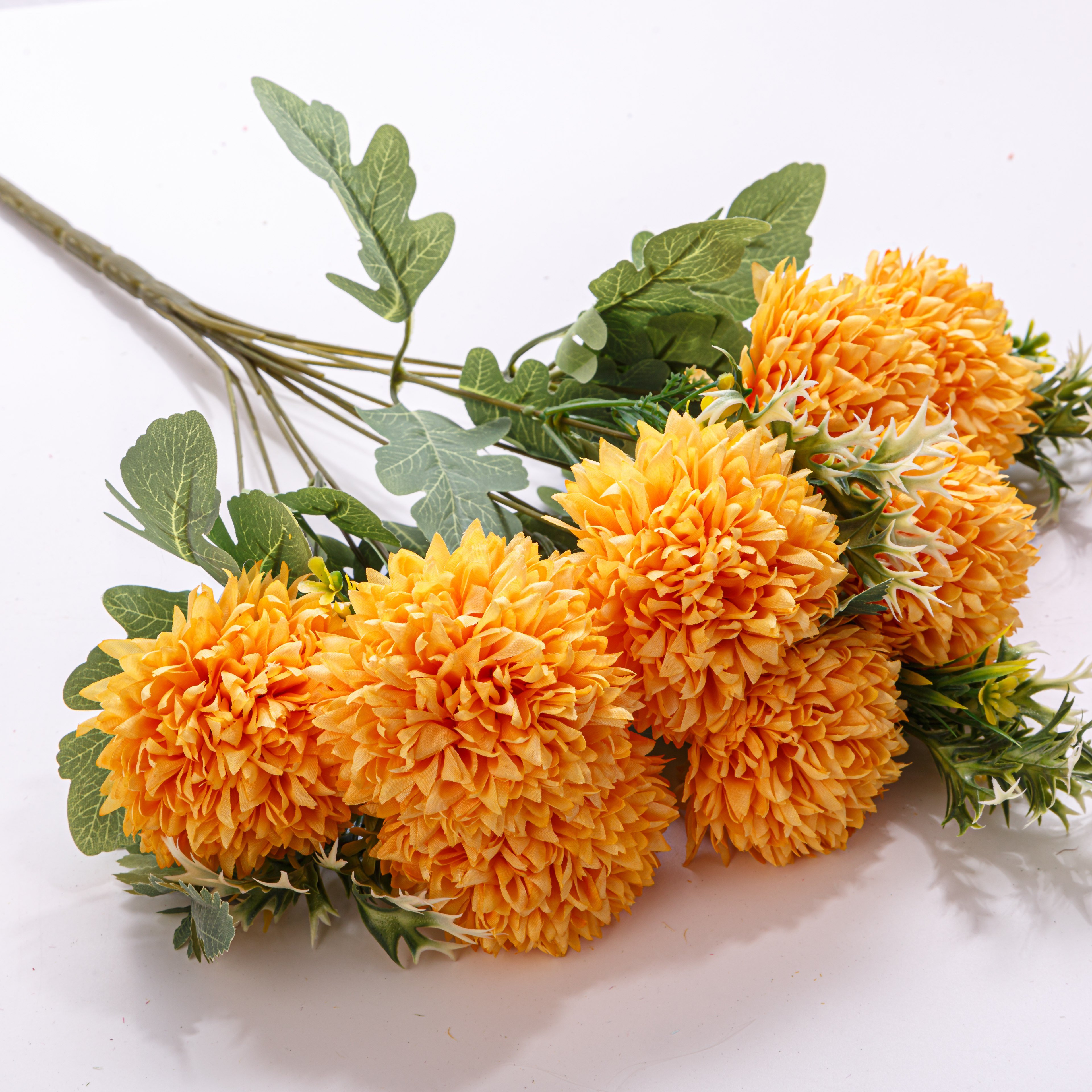 Multicolor artificial flower pompom dandelion 12 Head Hydrangea dandelion flowers artificial decoration dried flowers