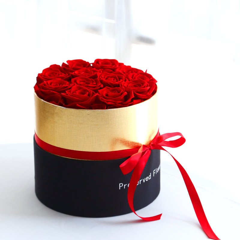 Wholesale Valentines Day Gift Forever Roses Preserved Rose Gift Box Eternal Flower For Wedding Decorations