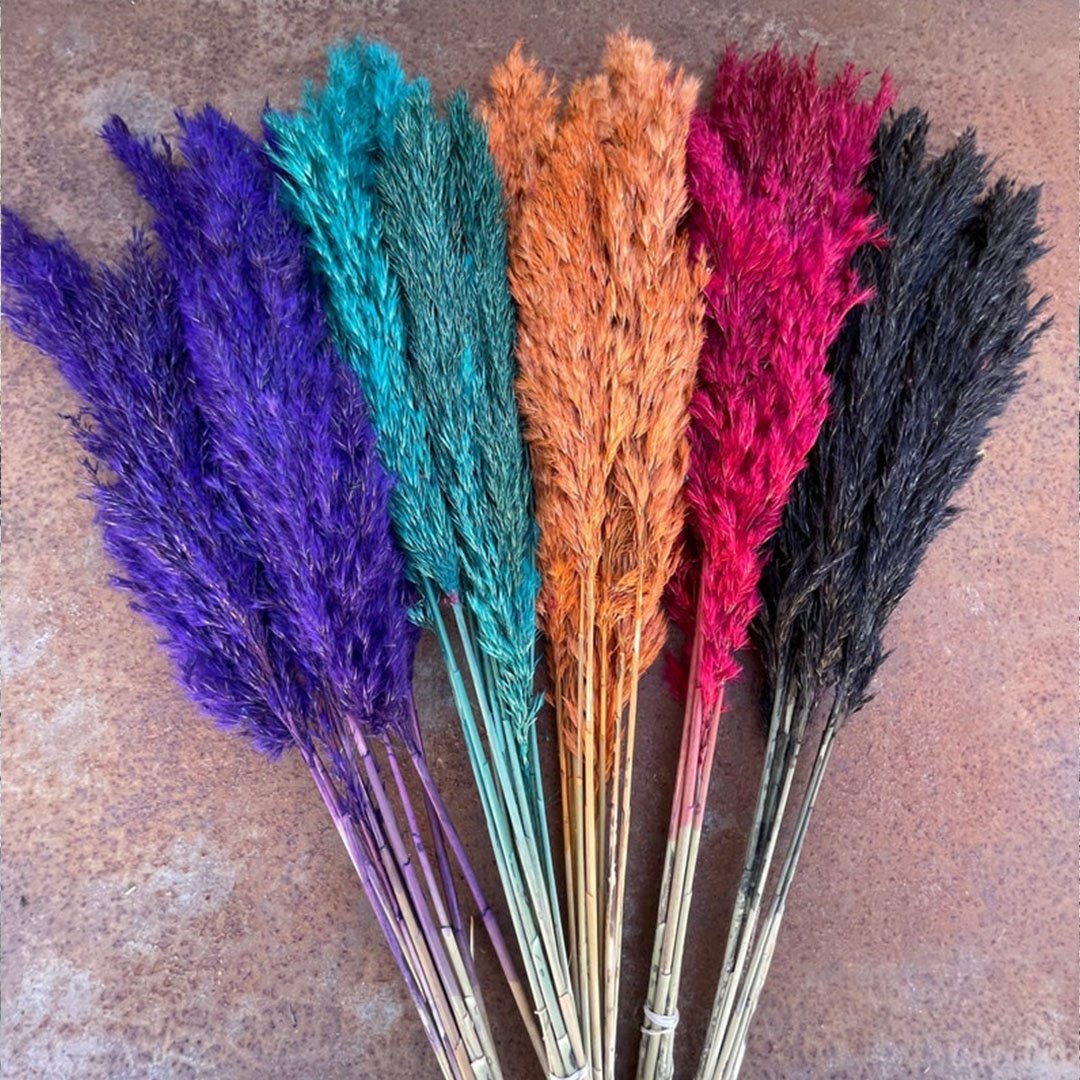 White Gray 66 Tall Natural Large fluffy dried decorative Artificial dried flower Pampasgras pampas grass for wedding home decor