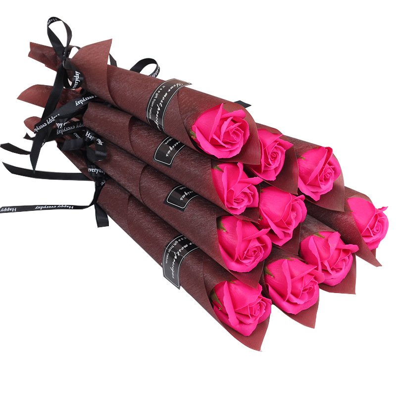 Customized single simulated carnation and eternal flower activity souvenir gift